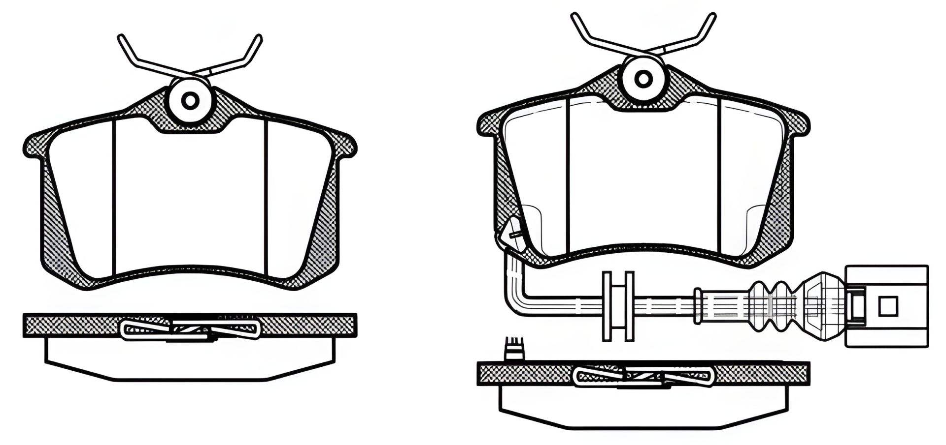 Комплект гальмівних колодок AUDI A1, SEAT IBIZA, VW GOLF, WOKING (P363341) Комплект гальмівних колодок AUDI A1, SEAT IBIZA, VW GOLF, WOKING (P363341)