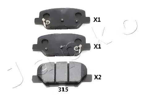Комплект тормозных колодок для MAZDA 6, PEUGEOT 4008, CITROËN C4 от JAPKO (51315) Комплект тормозных колодок для MAZDA 6, PEUGEOT 4008, CITROËN C4 от JAPKO (51315)