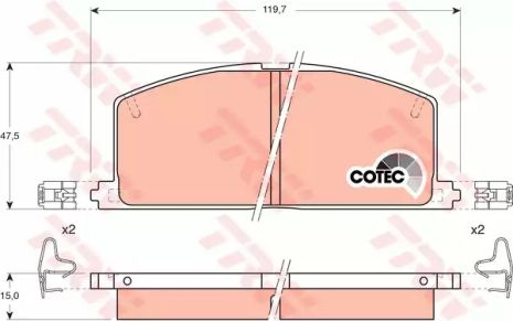 Toyota Corolla, Toyota Carina, Toyota Caldina, TRW (GDB323)