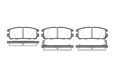 Комплект тормозных колодок, OPEL 1605019, REMSA (042602) Комплект тормозных колодок, OPEL 1605019, REMSA (042602)