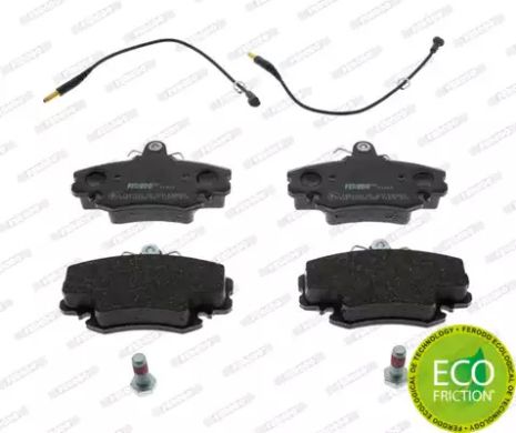 Комплект гальмівних колодок ALPINE V6, DACIA LOGAN, PEUGEOT 205, FERODO (FDB845)