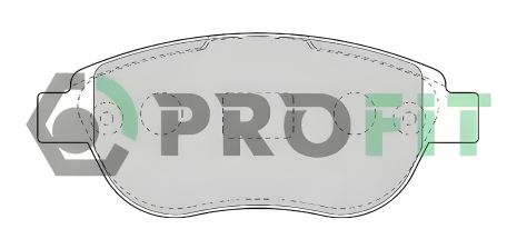 Комплект колодок для PEUGEOT 207 та CITROËN, PROFIT (50001476) Комплект колодок для PEUGEOT 207 та CITROËN, PROFIT (50001476)