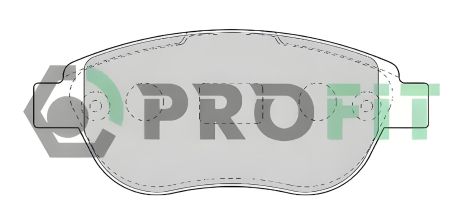 Комплект колодок для PEUGEOT 207 та CITROËN, PROFIT (50001476) Комплект колодок для PEUGEOT 207 та CITROËN, PROFIT (50001476)