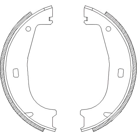 Набор стояночных тормозных колодок для BMW Z3, BMW 3, BMW Z1 от WOKING (Z440600)
