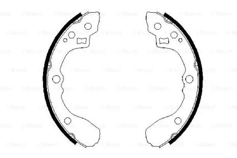 Комплект тормозных колодок KIA RIO, BOSCH (0986487687) Комплект тормозных колодок KIA RIO, BOSCH (0986487687)