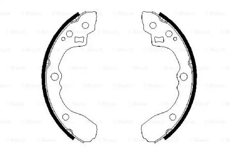 Комплект тормозных колодок KIA RIO, BOSCH (0986487687)