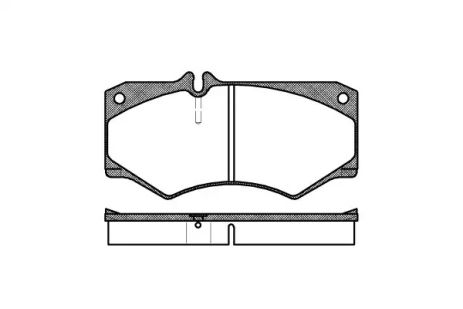 Комплект гальмівних колодок VW LT, MB T1/TN, MB T2/LN1, REMSA (004730)