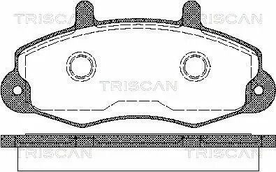 Комплект тормозных колодок FORD TRANSIT, TRISCAN (811016969)