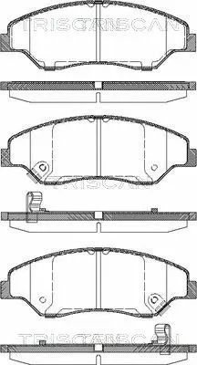 Комплект тормозных колодок KIA RETONA, KIA SPORTAGE, TRISCAN (811018005)