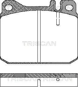 Комплект тормозных колодок VW LT, MB SL, MB СЕДАН, TRISCAN (811023222)