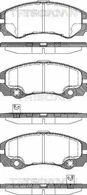 Комплект тормозных колодок OPEL FRONTERA, TRISCAN (811024016)