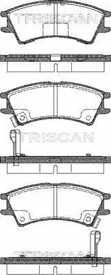 Комплект тормозных колодок HYUNDAI ATOS, TRISCAN (811043007)