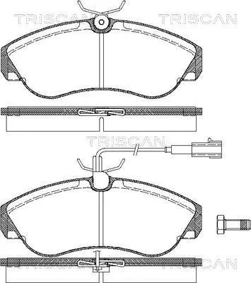 Комплект тормозных колодок PEUGEOT BOXER, FIAT DUCATO, CITROËN JUMPER, TRISCAN (811010021)