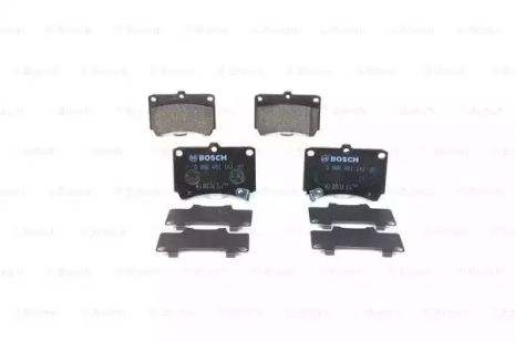 Комплект гальмівних колодок KIA RIO, MAZDA DEMIO, MAZDA 323, BOSCH (0986461141)
