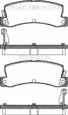 Комплект тормозных колодок OPEL OMEGA, BMW 5, TOYOTA COROLLA, TRISCAN (811013955)