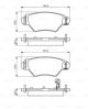 Комплект гальмівних колодок CHEVROLET ASTRA, OPEL ASTRA, OPEL ZAFIRA, BOSCH (0986495250)