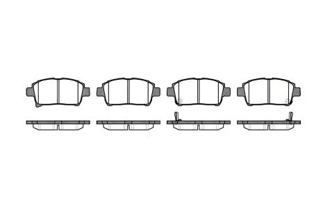 Гальмівні колодки комплект FAW (TIANJIN), ENGLON SC7, FENGXING JOYEAR, REMSA (097102)