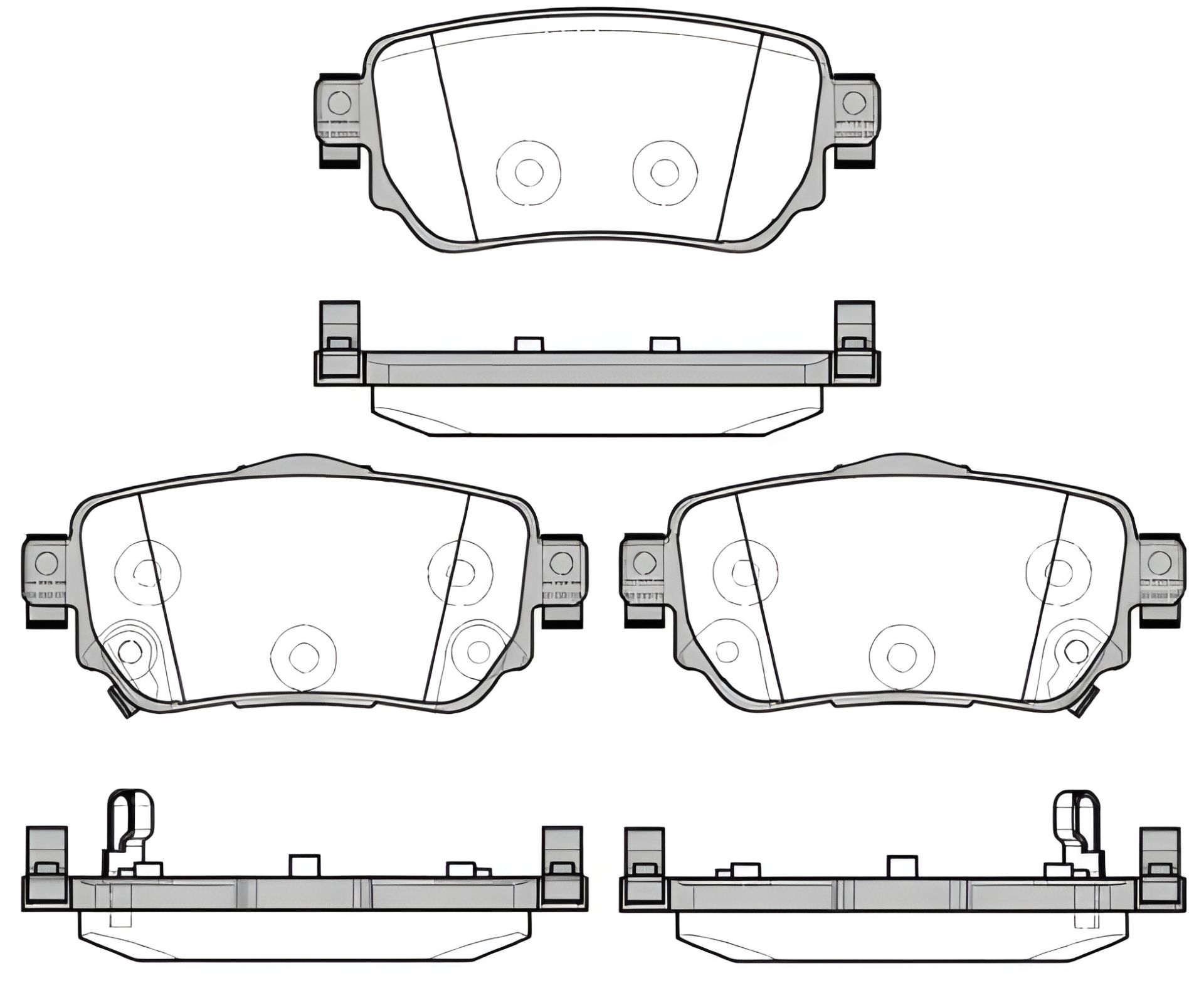 Комплект гальмівних колодок для RENAULT KADJAR, NISSAN X-TRAIL, NISSAN QASHQAI, WOKING (P1482302) Комплект гальмівних колодок для RENAULT KADJAR, NISSAN X-TRAIL, NISSAN QASHQAI, WOKING (P1482302)