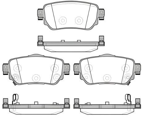 Комплект гальмівних колодок для RENAULT KADJAR, NISSAN X-TRAIL, NISSAN QASHQAI, WOKING (P1482302) Комплект гальмівних колодок для RENAULT KADJAR, NISSAN X-TRAIL, NISSAN QASHQAI, WOKING (P1482302)