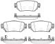 Комплект гальмівних колодок для RENAULT KADJAR, NISSAN X-TRAIL, NISSAN QASHQAI, WOKING (P1482302) Комплект гальмівних колодок для RENAULT KADJAR, NISSAN X-TRAIL, NISSAN QASHQAI, WOKING (P1482302)