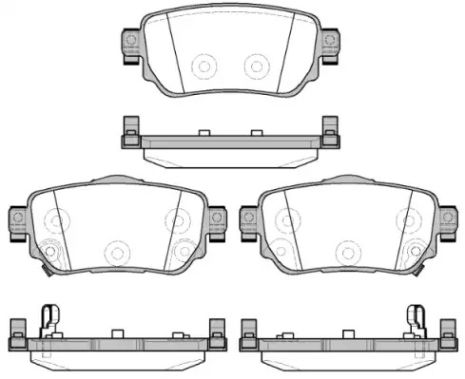Комплект тормозных колодок RENAULT KADJAR, NISSAN X-TRAIL, NISSAN QASHQAI, WOKING (P1482302)