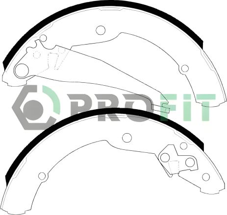 Комплект тормозных колодок для VW CADDY, SKODA ROOMSTER, SEAT INCA, PROFIT (50010549)