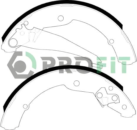 Гальмівні колодки комплект для VW CADDY, SKODA ROOMSTER, SEAT INCA, PROFIT (50010549)