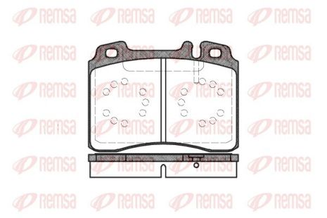 MB E-CLASS, MB CLK, MB SL, REMSA (037900) гальмівні колодки.