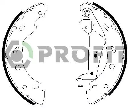 Комплект тормозных колодок SMART FORTWO, SMART ROADSTER, SMART CITY-COUPE, PROFIT (50010614)