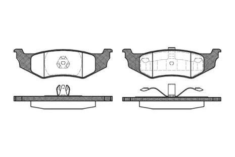 Chrysler Concorde Brake Pads, Chrysler Sebring, Chrysler 300, REMSA (048240)