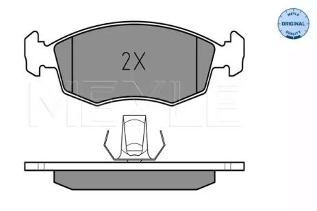 Комплект гальмівних колодок FIAT LINEA, FIAT DOBLO, FIAT SIENA, MEYLE (0252355218)