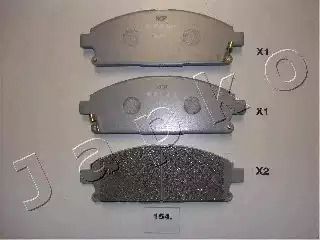 Комплект гальмівних колодок INFINITI Q45, NISSAN CIMA, NISSAN X-TRAIL, JAPKO (50154)
