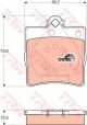 Комплект гальмівних колодок CHRYSLER CROSSFIRE, MB C-CLASS, MB CLK, TRW (GDB1335)