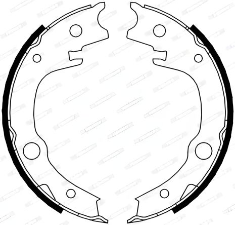 Гальма стоянки комплект колодок TOYOTA PRIUS, TOYOTA MATRIX, TOYOTA AVENSIS, FERODO (FSB4014)
