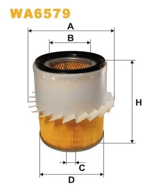 Повітряне повітря Ісузу Піацца, Honda Odyssey, Mitsubishi L200, Mitsubishi Pajero, Wix Filters (WA6579)