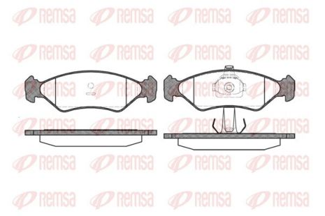 Комплект тормозных колодок MAZDA 121, FORD KA, FORD FIESTA, REMSA (028520)