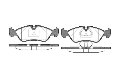 Комплект тормозных колодок DAEWOO CIELO, OPEL ASTRA, OPEL VECTRA, WOKING (P386330)