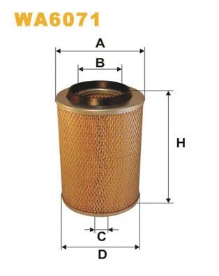 Повітряний фільтр Mercedes-Benz 100, Mercedes-Benz MB, Wix Filters (WA6071)