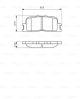 Комплект гальмівних колодок CHERY A5, LEXUS ES, TOYOTA HIGHLANDER, BOSCH (0986494359)