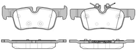 Комплект тормозных колодок BMW X1, BMW 2, BMW i3, WOKING (P1473300)