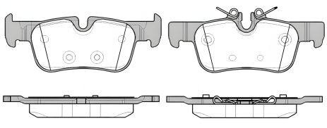 Гальмівні колодки комплект для BMW X1, BMW 2, BMW i3, WOKING (P1473300)