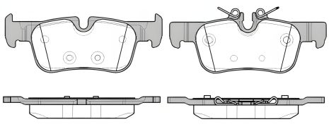 Гальмівні колодки комплект для BMW X1, BMW 2, BMW i3, WOKING (P1473300)