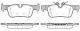 Комплект гальмівних колодок BMW X1, BMW 2, BMW i3, WOKING (P1473300) Комплект гальмівних колодок BMW X1, BMW 2, BMW i3, WOKING (P1473300)