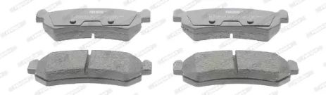 Комплект гальмівних колодок CHEVROLET LACETTI, DAEWOO LACETTI, DAEWOO NUBIRA, FERODO (FDB1889)