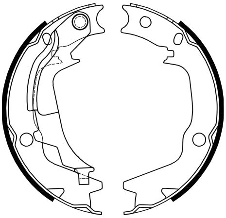 Комплект гальмівних колодок KIA SOUL, HYUNDAI GETZ, HYUNDAI SONATA, WOKING Комплект гальмівних колодок KIA SOUL, HYUNDAI GETZ, HYUNDAI SONATA, WOKING