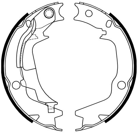 Набор стояночных колодок KIA SOUL, HYUNDAI GETZ, HYUNDAI SONATA, WOKING (Z424400) Набор стояночных колодок KIA SOUL, HYUNDAI GETZ, HYUNDAI SONATA, WOKING (Z424400)