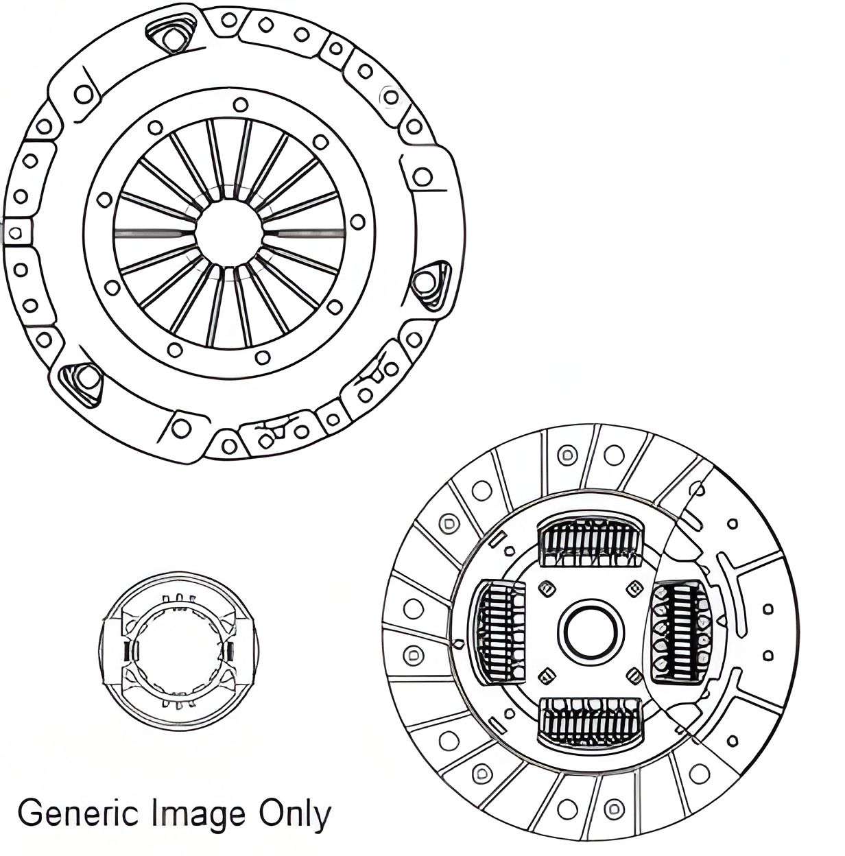 Комплект зчеплення MAZDA 3, NATIONAL (CK10003) Комплект зчеплення MAZDA 3, NATIONAL (CK10003)