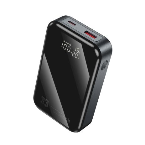 Повербанк Hoco Q30 металлик серый 10000mAh 33W