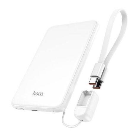 Повербанк Hoco J140 5000mAh PD 20W + кабель Type-C white