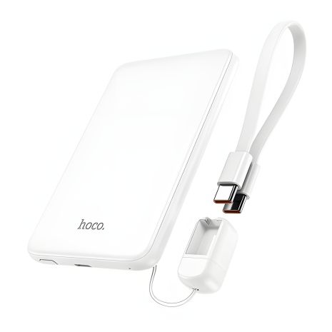Повербанк Hoco J140 5000mAh QC, FCP, AFC, PD 20W + кабель Type-C white Повербанк Hoco J140 5000mAh QC, FCP, AFC, PD 20W + кабель Type-C white